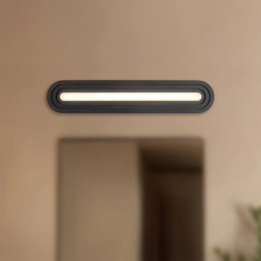 Modern Pill-Shaped Vanity Light with Integrated LED Technology - Image 2