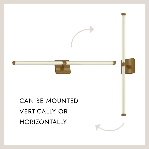 Blade 32-Inch Vanity Light in Brushed Gold - Image 8
