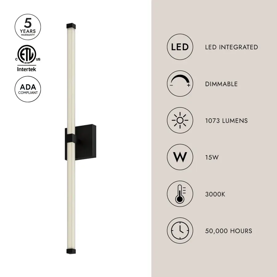 Blade 32-Inch Vanity Light in Brushed Gold - Image 10
