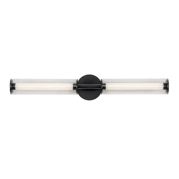 Sophisticated Dual-Cylinder LED Vanity Light with Versatile Mounting - Image 4