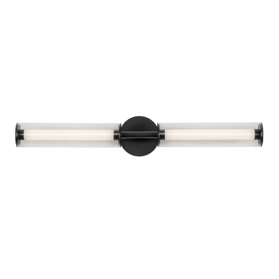 Sophisticated Dual-Cylinder LED Vanity Light with Versatile Mounting - Image 4