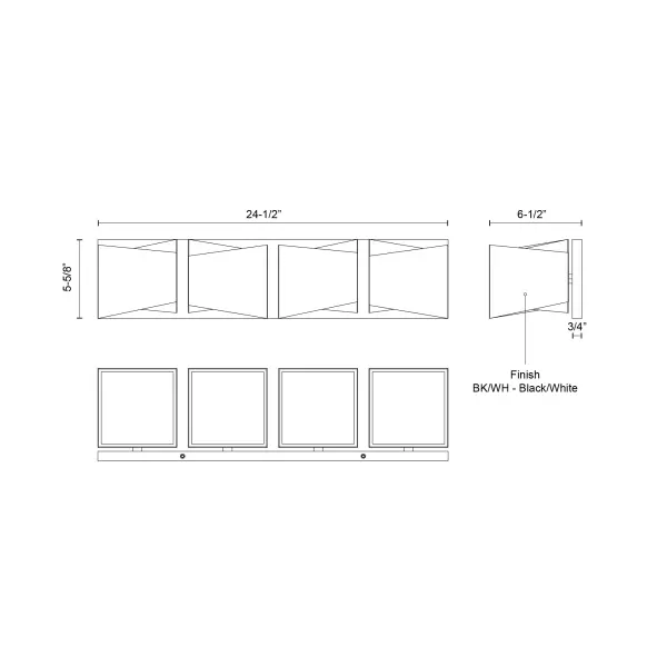 Cubix 24-Inch Vanity Light - Image 3