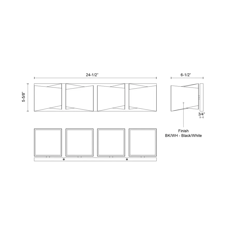 Cubix 24-Inch Vanity Light - Image 3