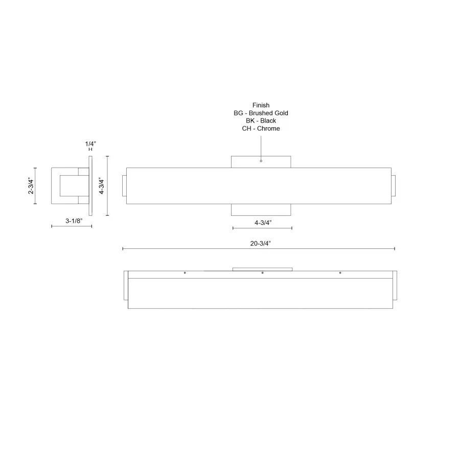 Latitude 21-Inch Vanity Light - Image 8