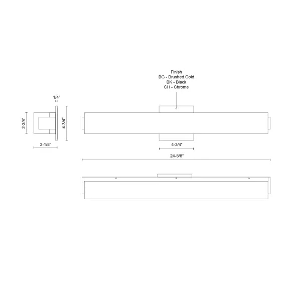 Latitude 25-Inch Vanity Light - Image 8