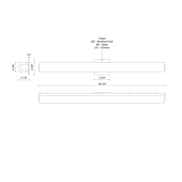 Latitude 37-Inch Vanity Light - Image 8