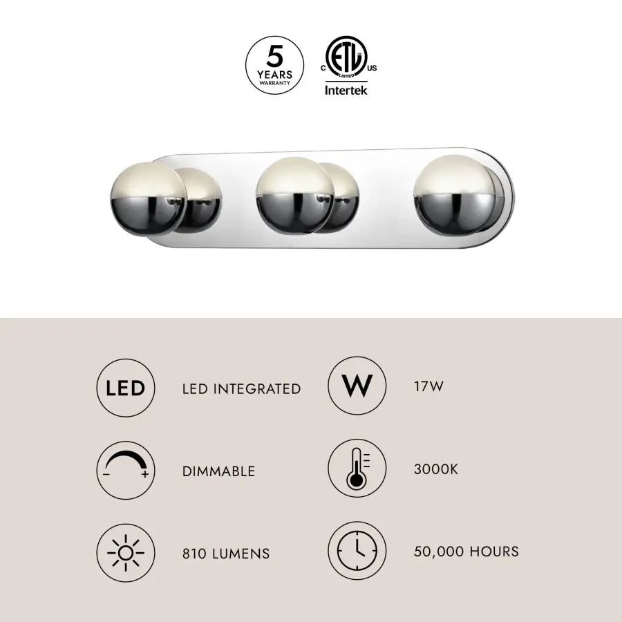 Pluto 21-Inch Vanity Light - Image 9