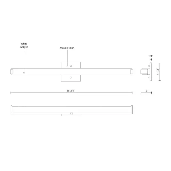 Latitude-Slim 37-Inch Vanity Light - Image 3