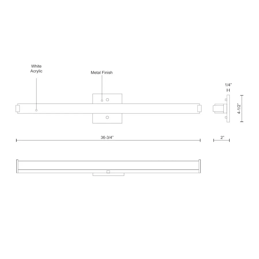 Latitude-Slim 37-Inch Vanity Light - Image 3