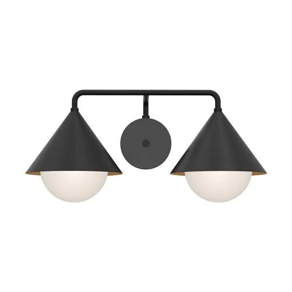 Japanese-Inspired Vanity Light with Elegant Triangular Shades - Image 5