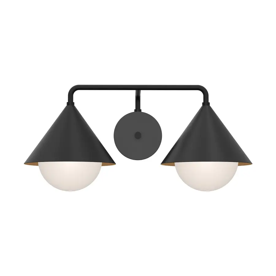 Japanese-Inspired Vanity Light with Elegant Triangular Shades - Image 5