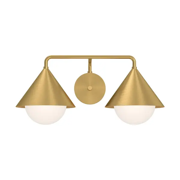 Japanese-Inspired Vanity Light with Elegant Triangular Shades - Image 6
