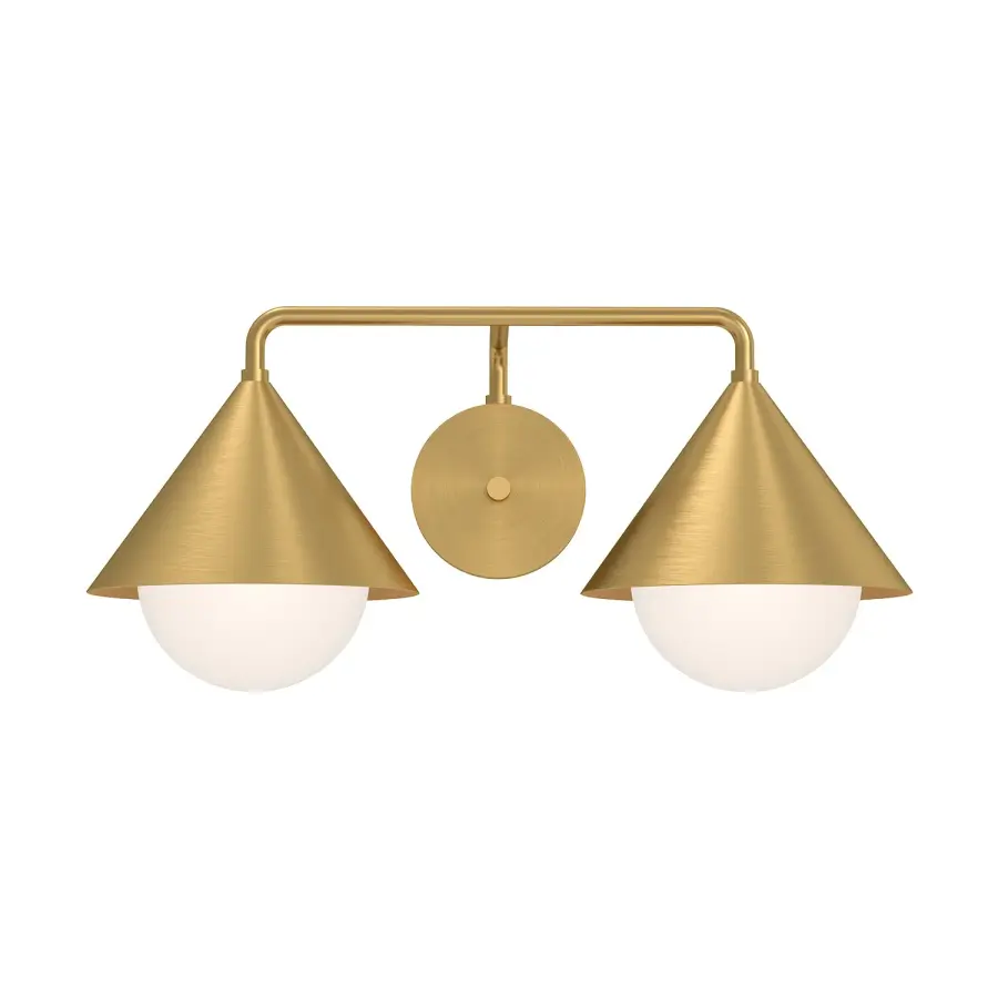 Japanese-Inspired Vanity Light with Elegant Triangular Shades - Image 6