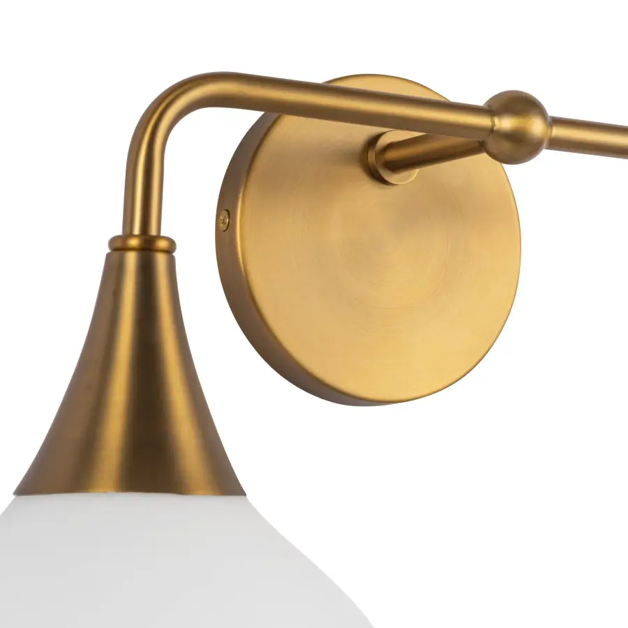 Hazel 17-Inch Vanity Light in Aged Gold - Image 11