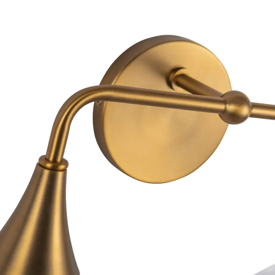 Hazel 17-Inch Vanity Light in Aged Gold - Image 5