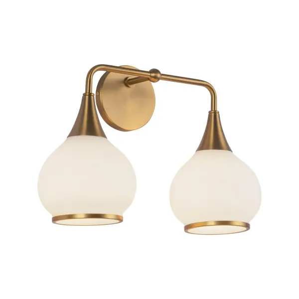 Hazel 17-Inch Vanity Light in Aged Gold - Image 8