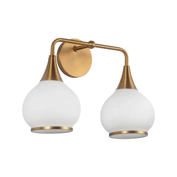 Hazel 17-Inch Vanity Light in Aged Gold - Image 9