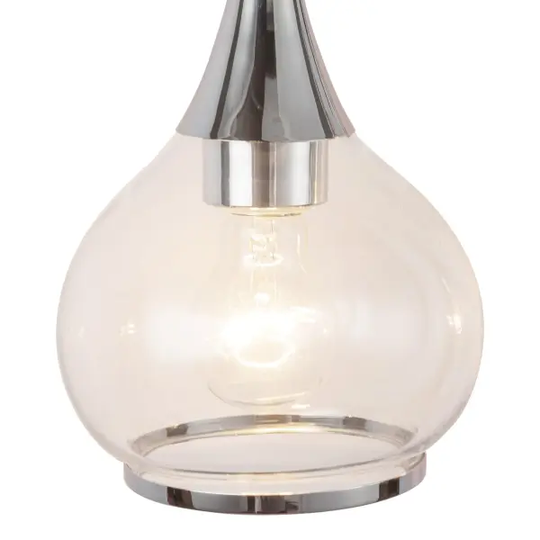 Hazel 26-Inch Vanity Light in Matte Black with Clear Glass - Image 14