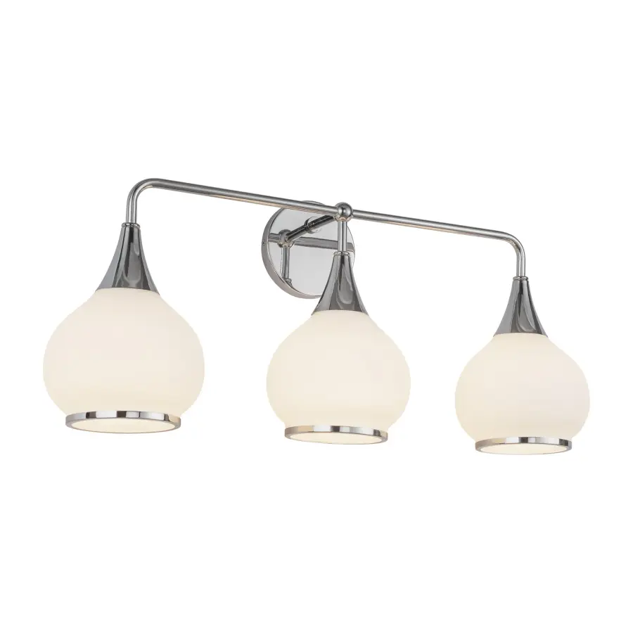 Hazel 26-Inch Vanity Light in Chrome with Clear Glass - Image 17