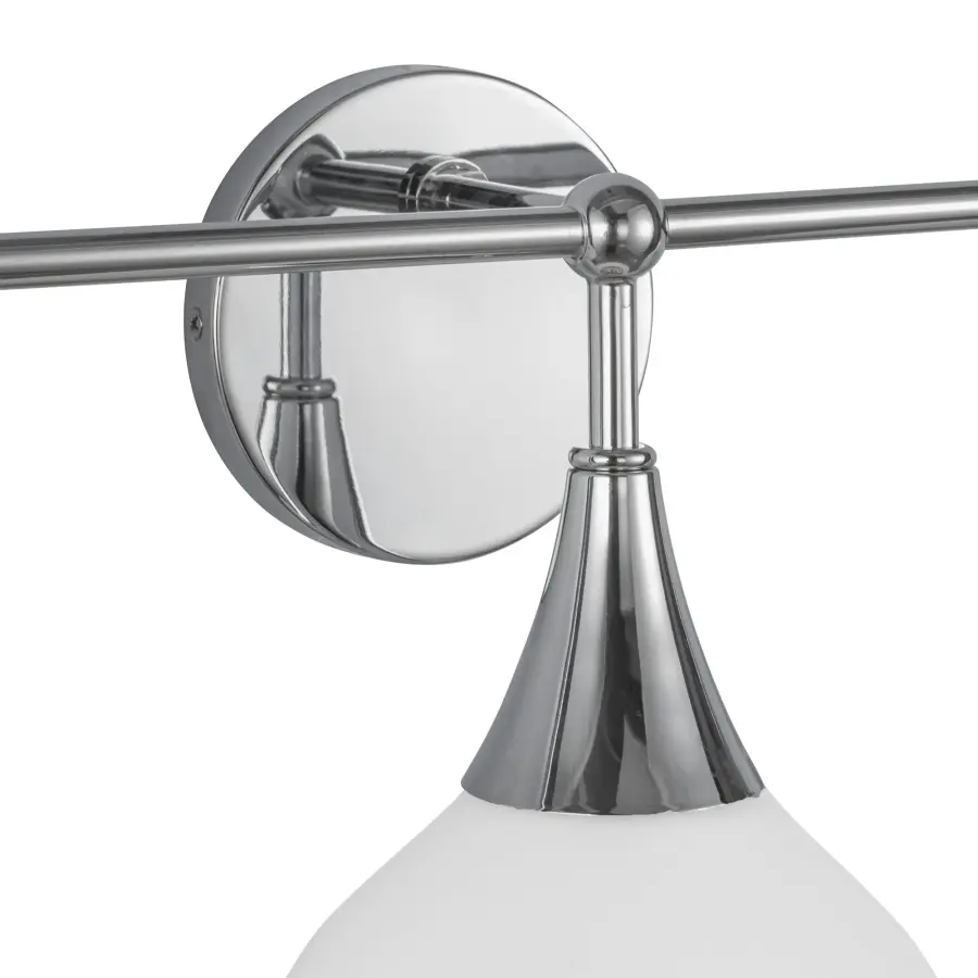 Hazel 26-Inch Vanity Light in Chrome with Clear Glass - Image 20