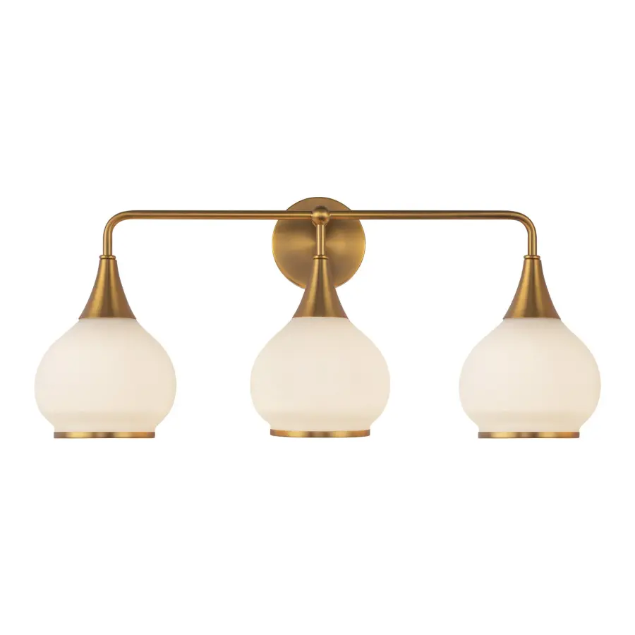 Hazel 26-Inch Vanity Light in Chrome with Clear Glass - Image 6