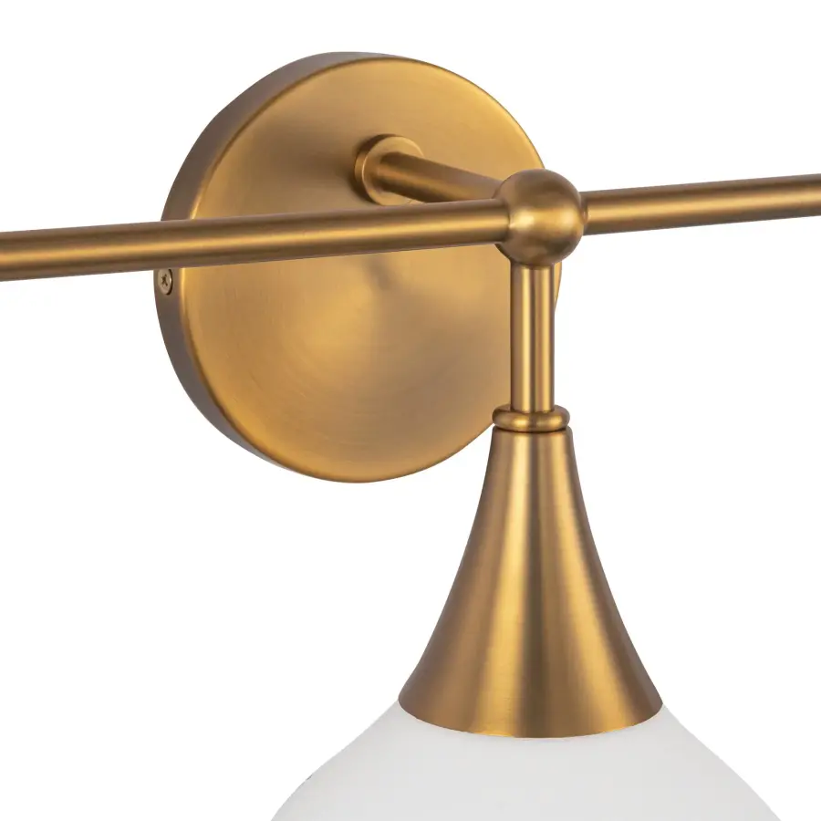 Hazel 26-Inch Vanity Light in Chrome with Clear Glass - Image 10