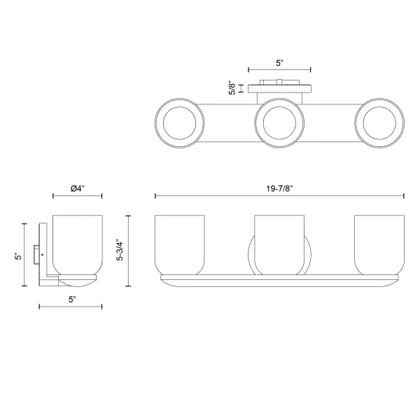 Elegant Dual-Glass Vanity Light with Versatile Mounting Options - Image 6