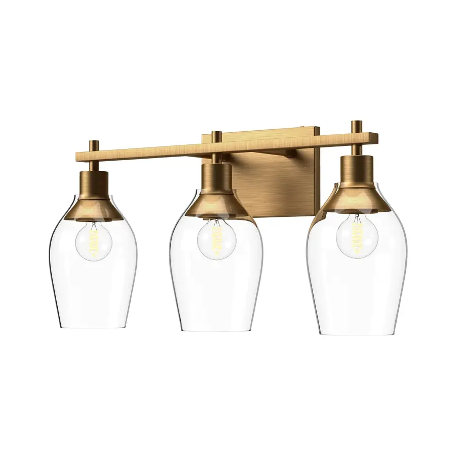 Kingsley 22-Inch Vanity Light in Aged Gold - Image 1