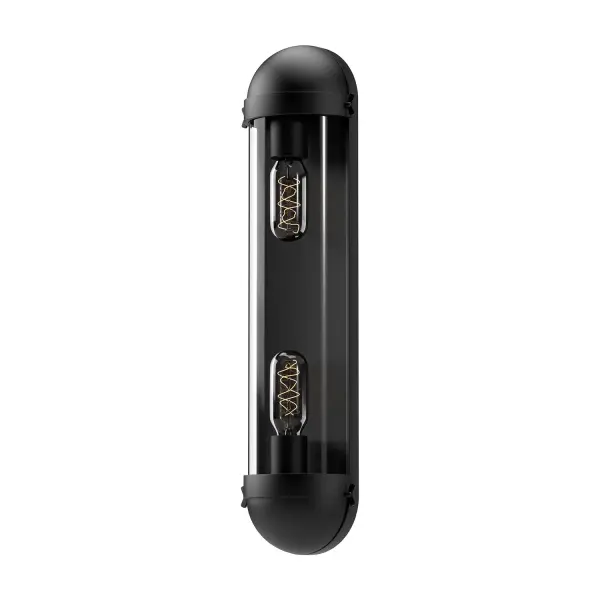 Cyrus 6-Inch Vanity Light in Matte Black with Clear Glass - Image 4