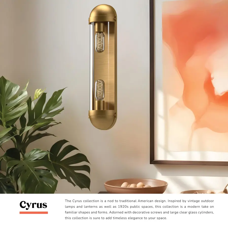 Cyrus 6-Inch Vanity Light in Matte Black with Clear Glass - Image 6