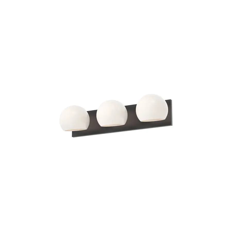 Willow 22-Inch Vanity Light in Matte Black with Clear Glass - Image 2