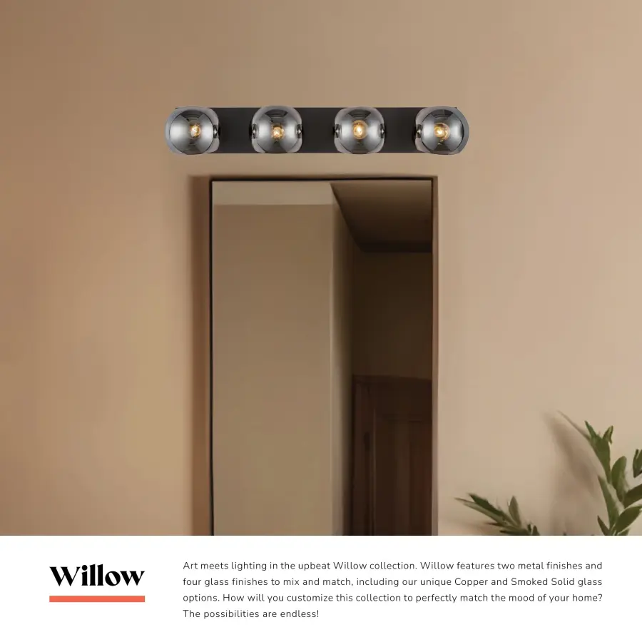 Willow 31-Inch Vanity Light in Brushed Gold - Image 16
