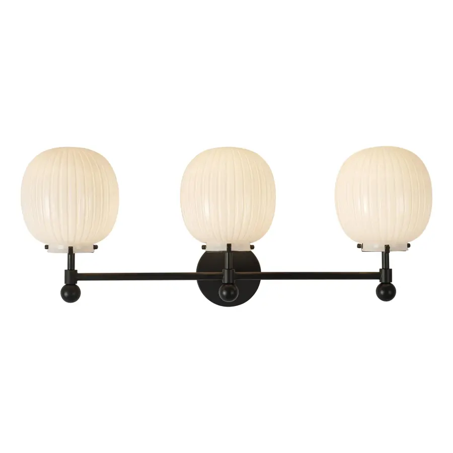 Cherise 28-Inch Vanity Light in Matte Black - Image 11