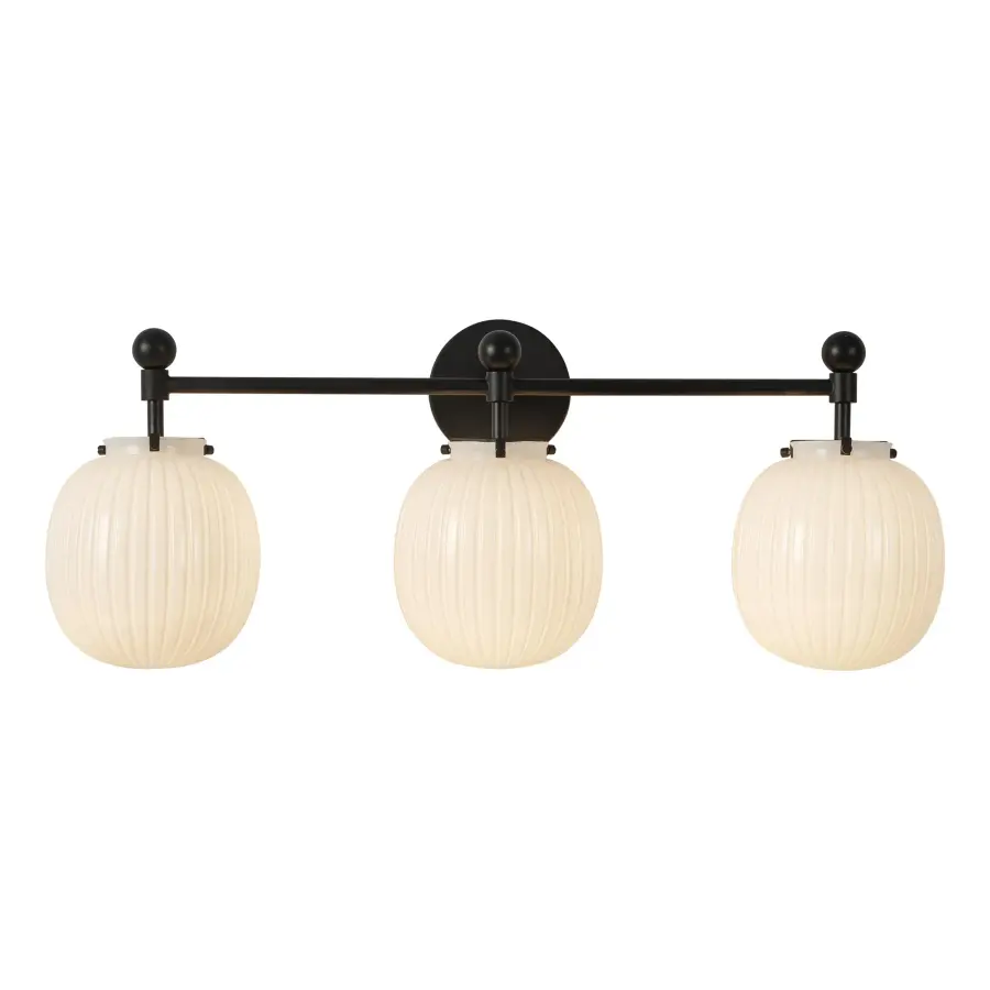 Cherise 28-Inch Vanity Light in Matte Black - Image 13