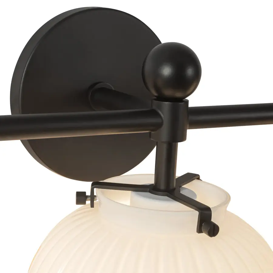 Cherise 28-Inch Vanity Light in Matte Black - Image 9
