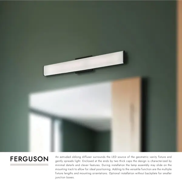 Sleek Modern Vanity Light with Adjustable Positioning - Image 3