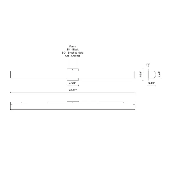 Longitude 48-Inch Vanity Light - Image 3