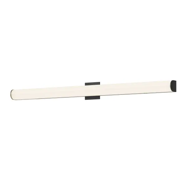 The Longitude vanity light combines modern minimalism with practical versatility. Its 48-inch extruded diffuser provides even, warm LED illumination while the innovative sliding track system allows precise positioning during installation.