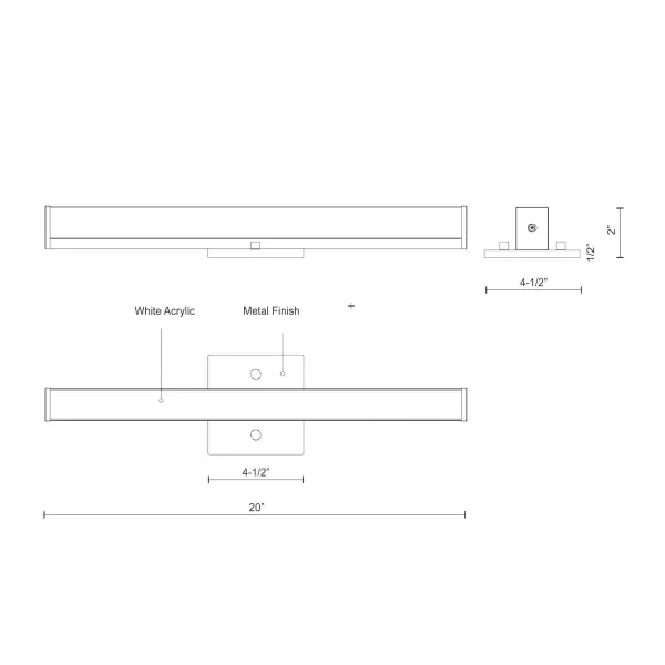 Jane-Slim 20-Inch Vanity Light - Image 2