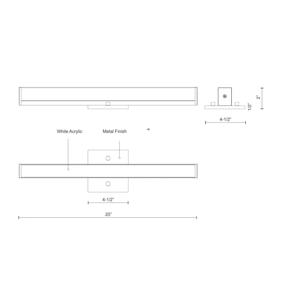 Jane-Slim 20-Inch Vanity Light - Image 2