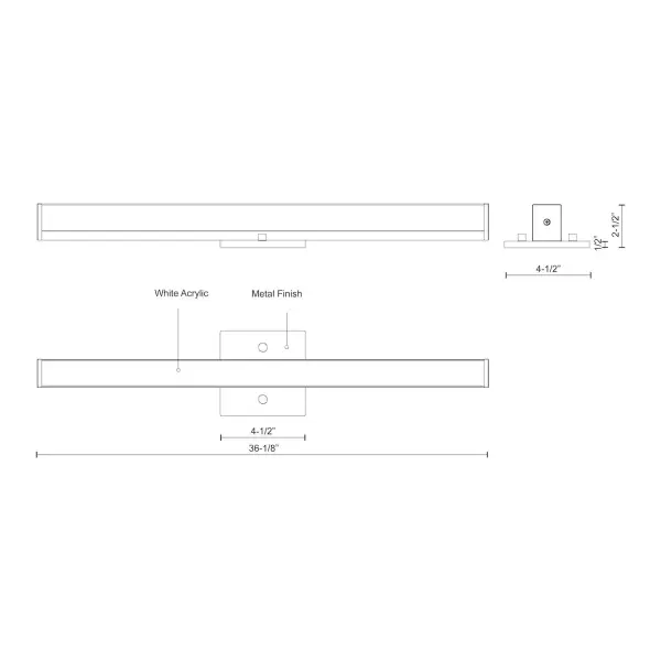 Jane-Slim 36-Inch Vanity Light - Image 3