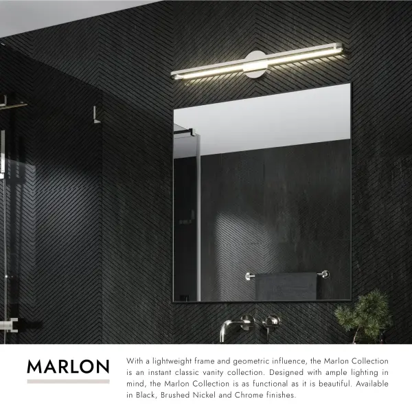 Modern 36-Inch Vanity Light with Integrated LED and Geometric Design - Image 10