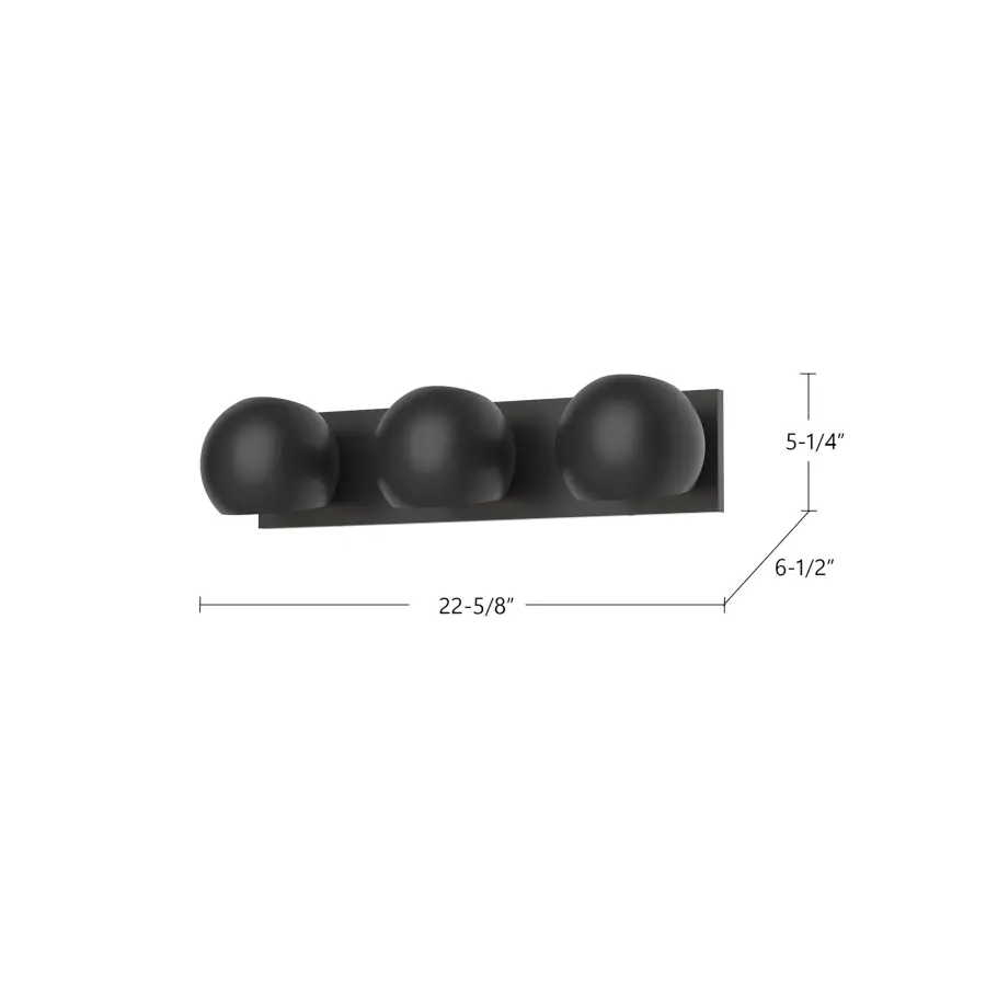 Willow 22-Inch Vanity Light in Matte Black - Image 6