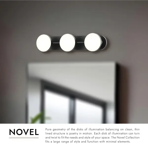 Novel 21-Inch Vanity Light in Matte Black - Image 7
