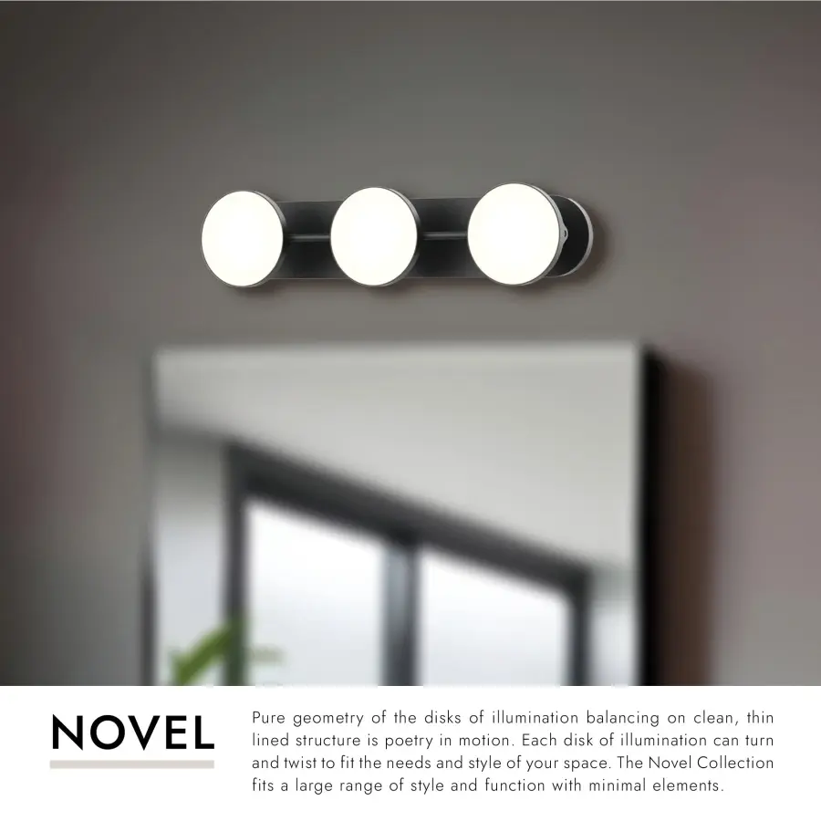 Novel 21-Inch Vanity Light in Matte Black - Image 7