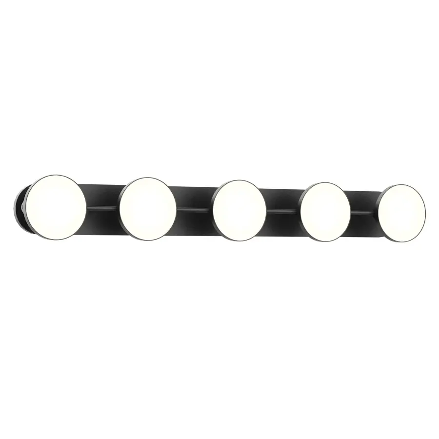 Novel 37-Inch Vanity Light in Matte Black - Image 1
