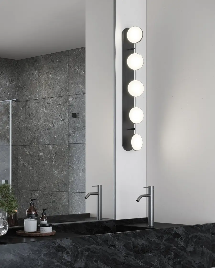 Novel 37-Inch Vanity Light in Matte Black - Image 3