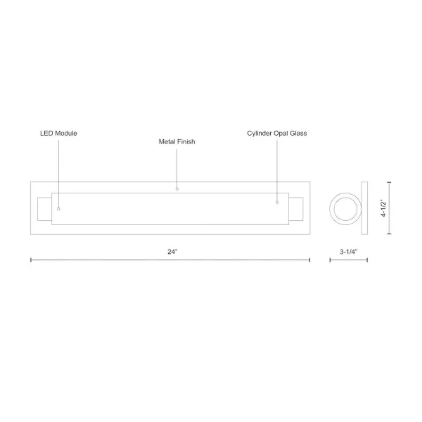 Charleston 24-Inch Vanity Light - Image 6