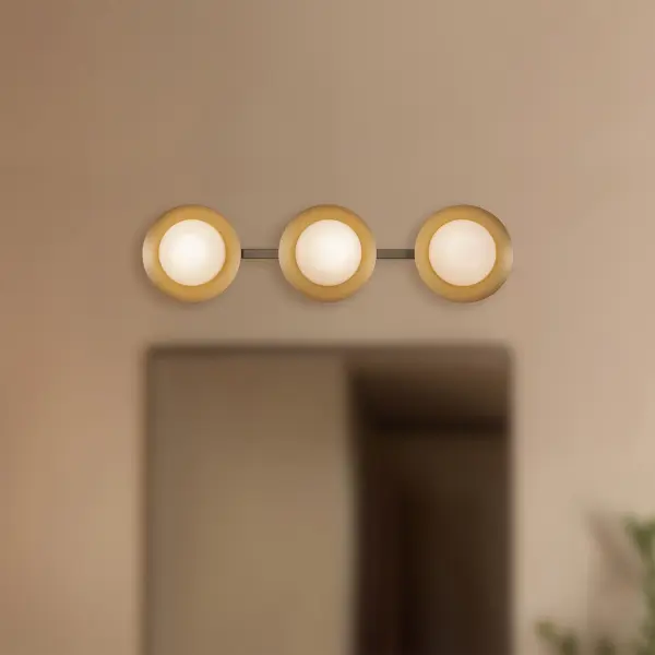 Cleo 23-Inch Vanity Light in Brushed Gold - Image 2