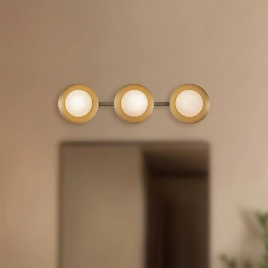 Cleo 23-Inch Vanity Light in Brushed Gold - Image 2